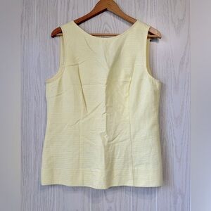 Banana Republic “Mad Men Collection” Sleeveless Yellow Tank Top Size 14 NWT